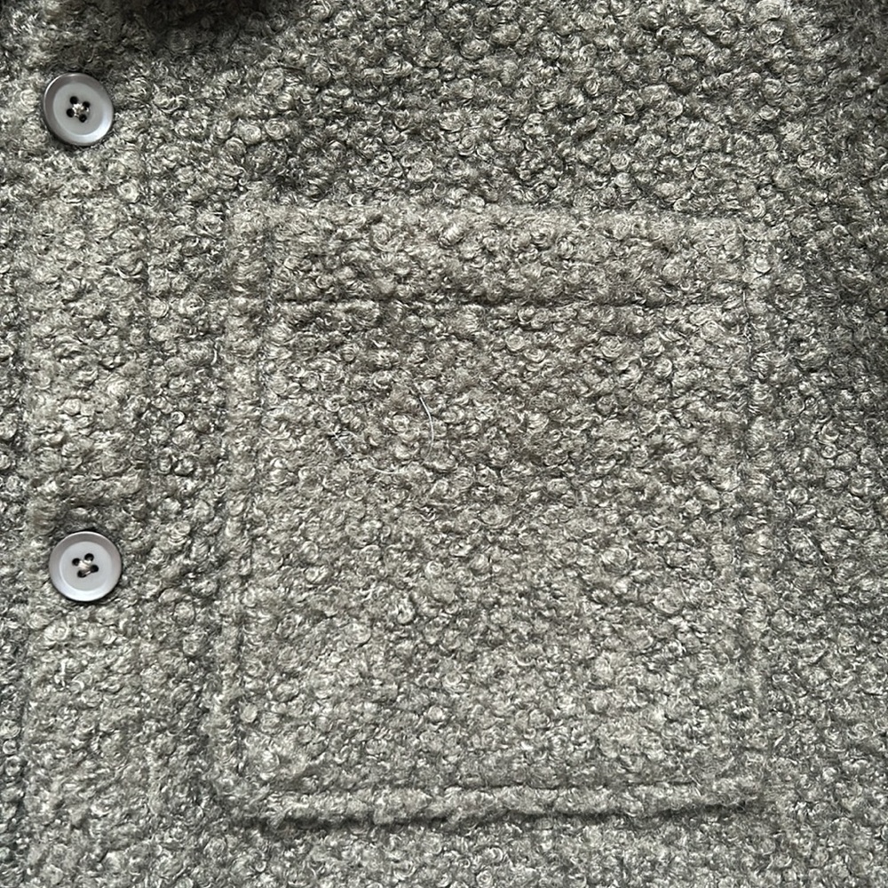 Topman Textured Button-Down Shacket Size Large - image 3